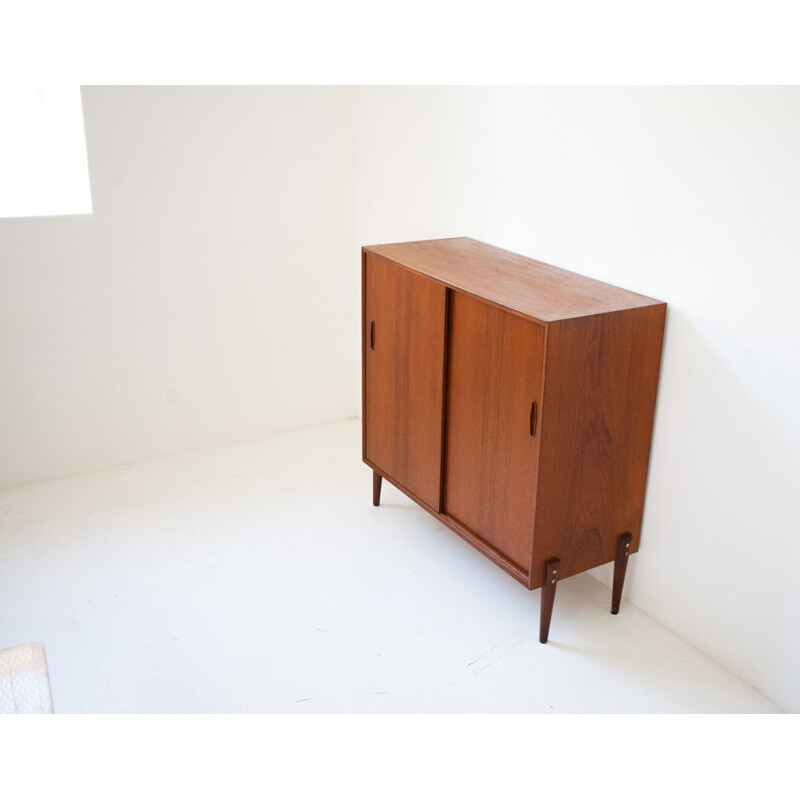 Scandinavian cabinet in teak and brass, Nils JONSSON -  1960s