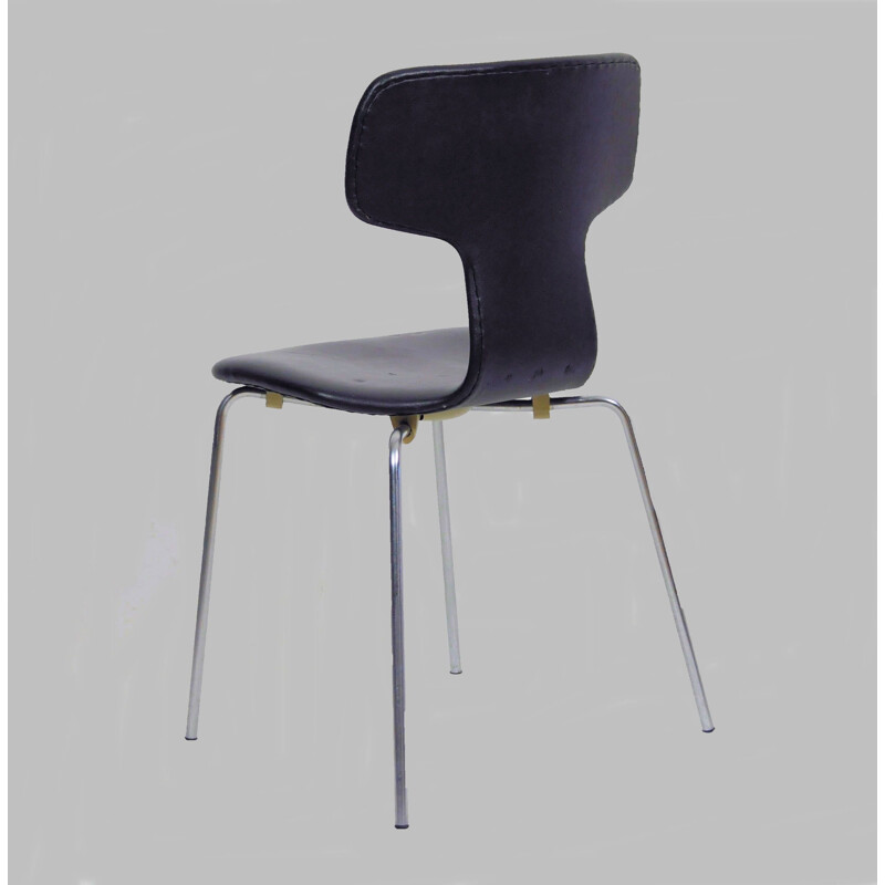 Juego de 8 sillas T vintage de Arne Jacobsen de Fritz Hansen, 1960