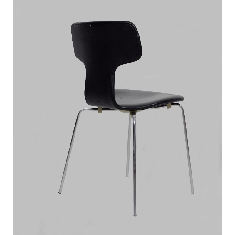 Juego de 8 sillas T vintage de Arne Jacobsen de Fritz Hansen, 1960