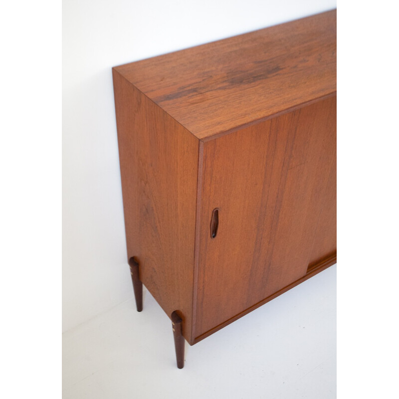 Scandinavian cabinet in teak and brass, Nils JONSSON -  1960s