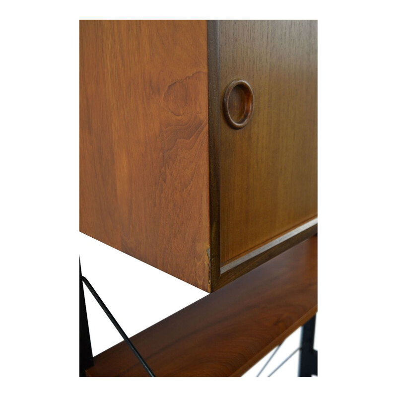 Vintage teak modular wall-unit by Poul Cadovius for Cado