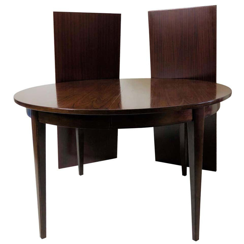 Vintage palissander aanbouwtafel van Omann Jun, 1960