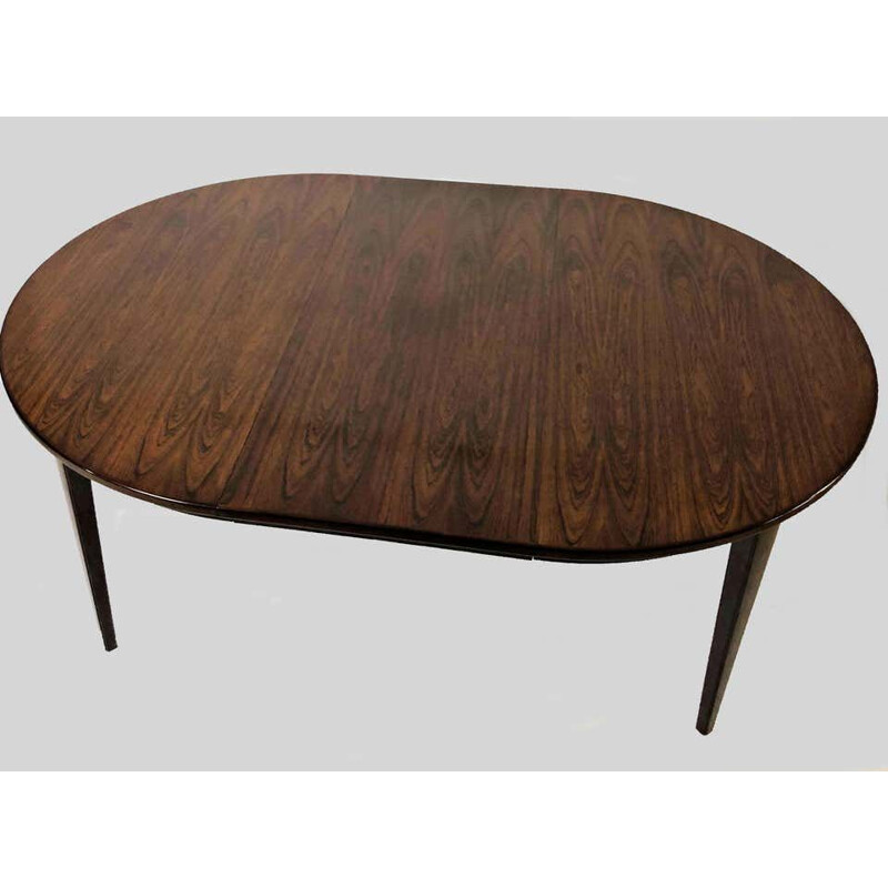 Vintage palissander aanbouwtafel van Omann Jun, 1960