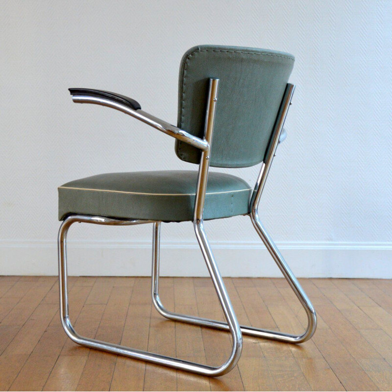 Vintage Office Armchair by Gispen, 1950s