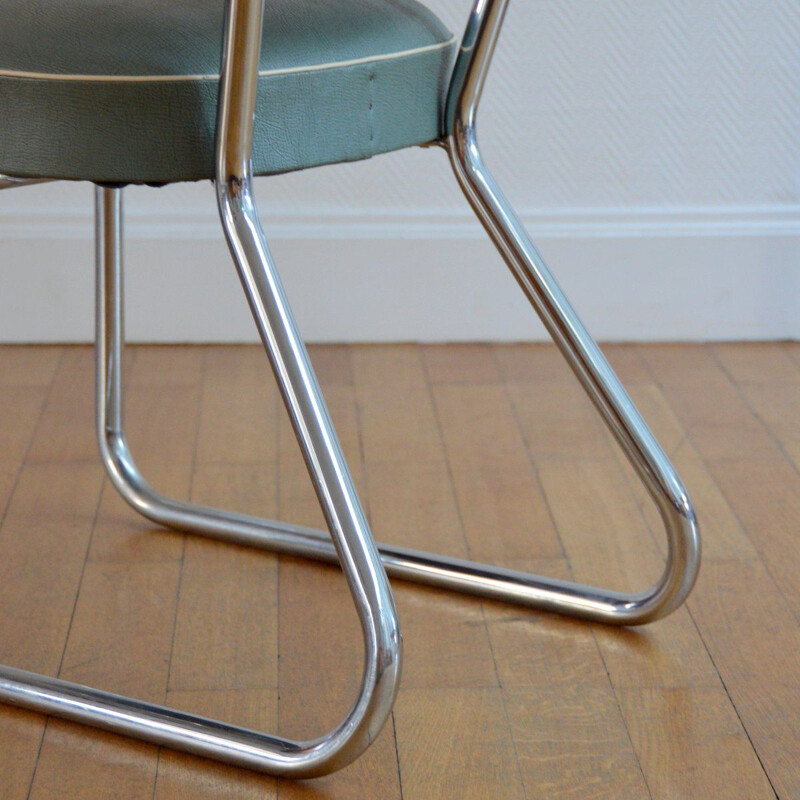 Vintage Office Armchair by Gispen, 1950s