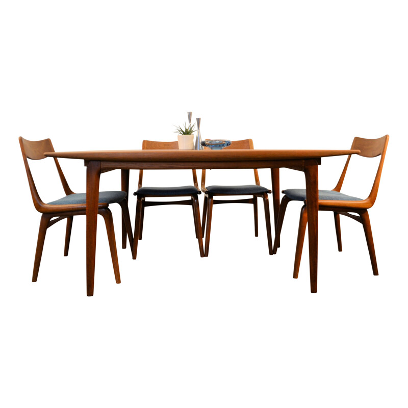 Vintage teak dining set model 371 by Alfred Christensen for Slagelse Møbelvaerk