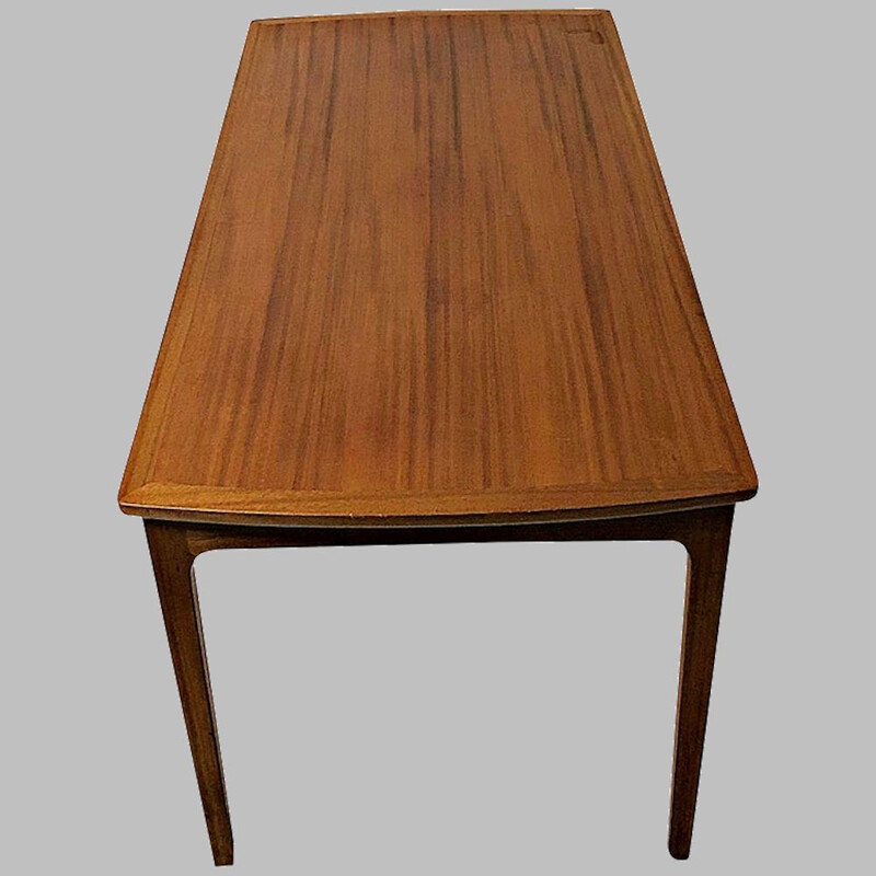 Table basse vintage en acajou par Ole Wanscher pour A.J. Iversen, 1960