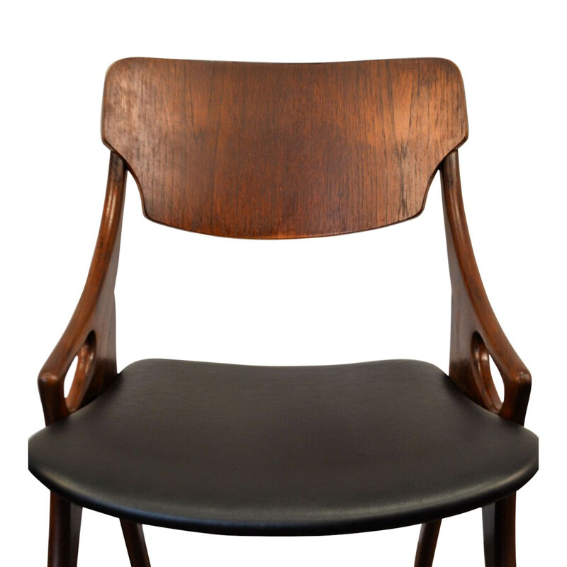 Set of 4 vintage teak dining chairs by Arne Hovmand Olsen