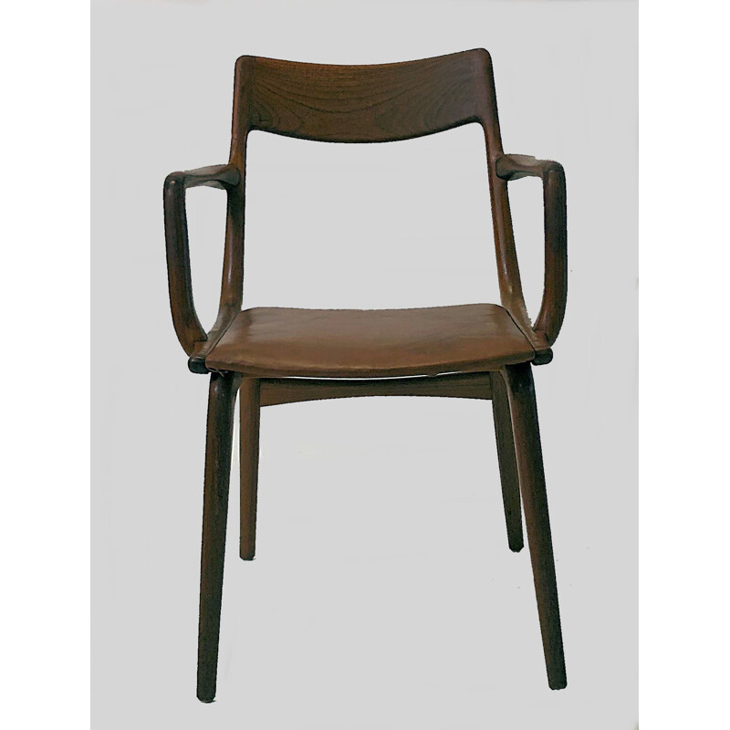 Vintage "Boomerang" Armchair in Teak b y Alfred Christensen