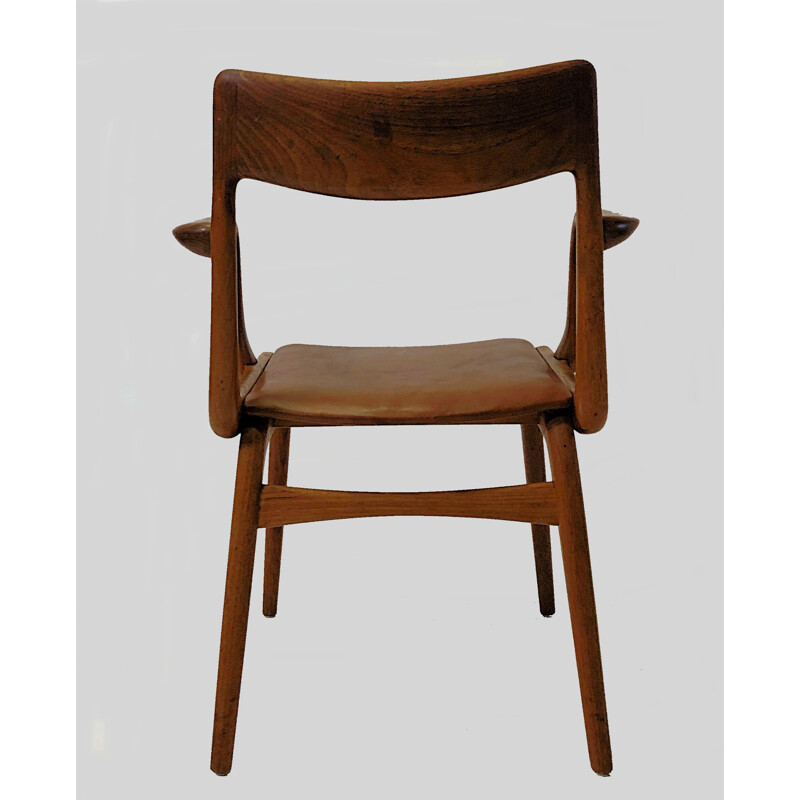 Vintage "Boomerang" Armchair in Teak b y Alfred Christensen