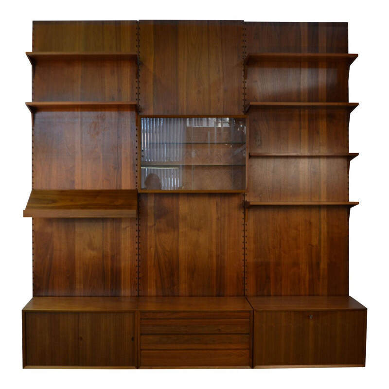 Vintage teak modular wall-unit by Poul Cadovius for Cado