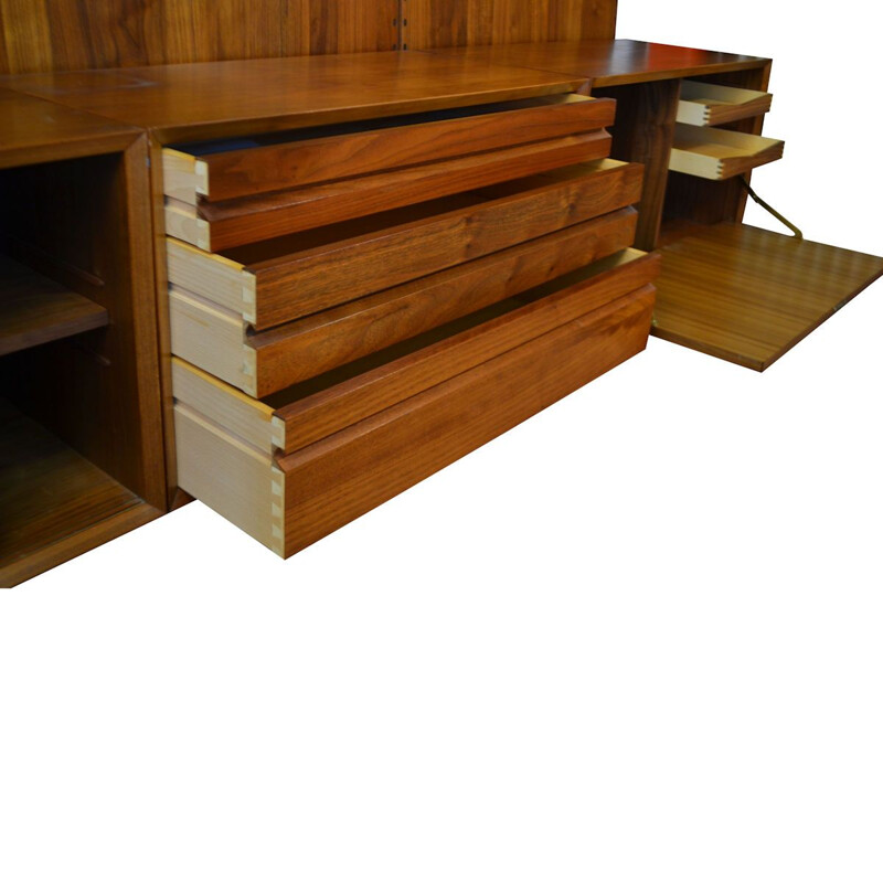 Vintage teak modular wall-unit by Poul Cadovius for Cado