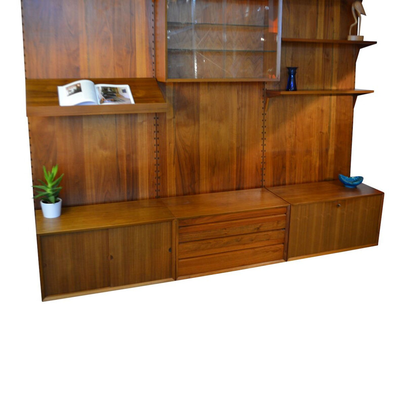 Vintage teak modular wall-unit by Poul Cadovius for Cado