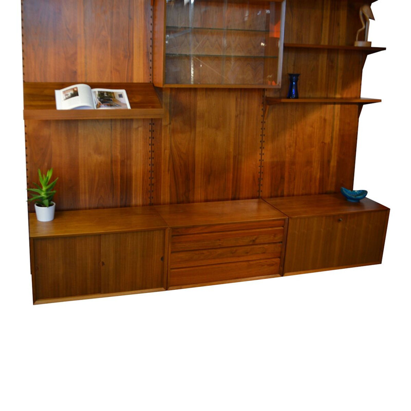 Vintage teak modular wall-unit by Poul Cadovius for Cado