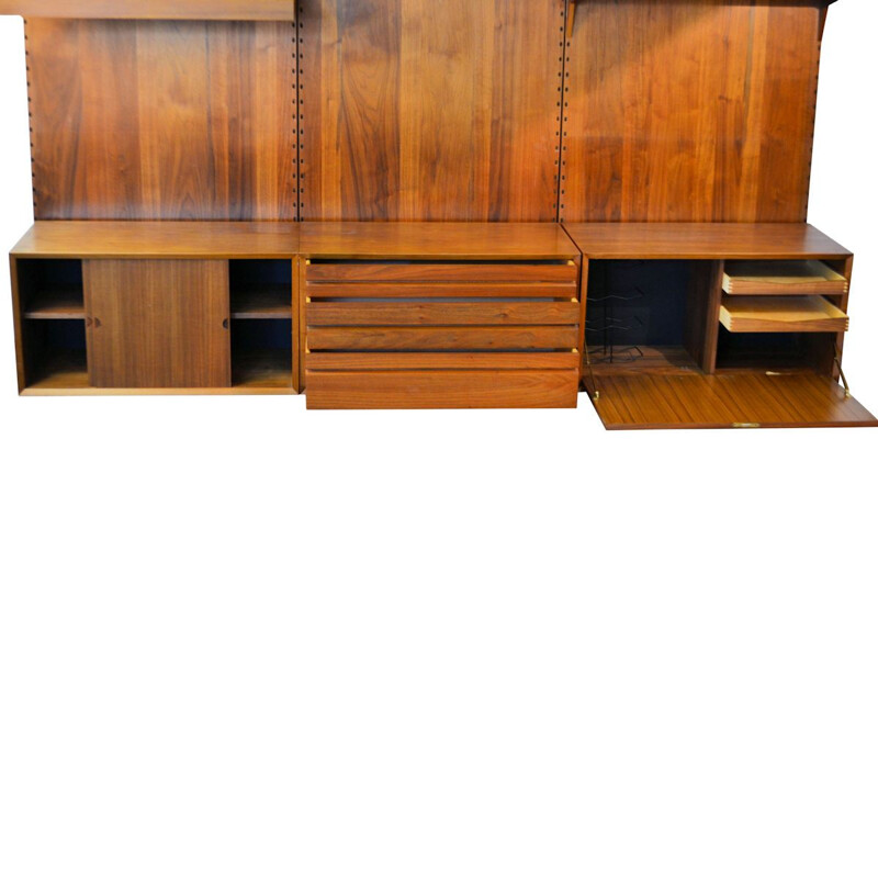 Vintage teak modular wall-unit by Poul Cadovius for Cado