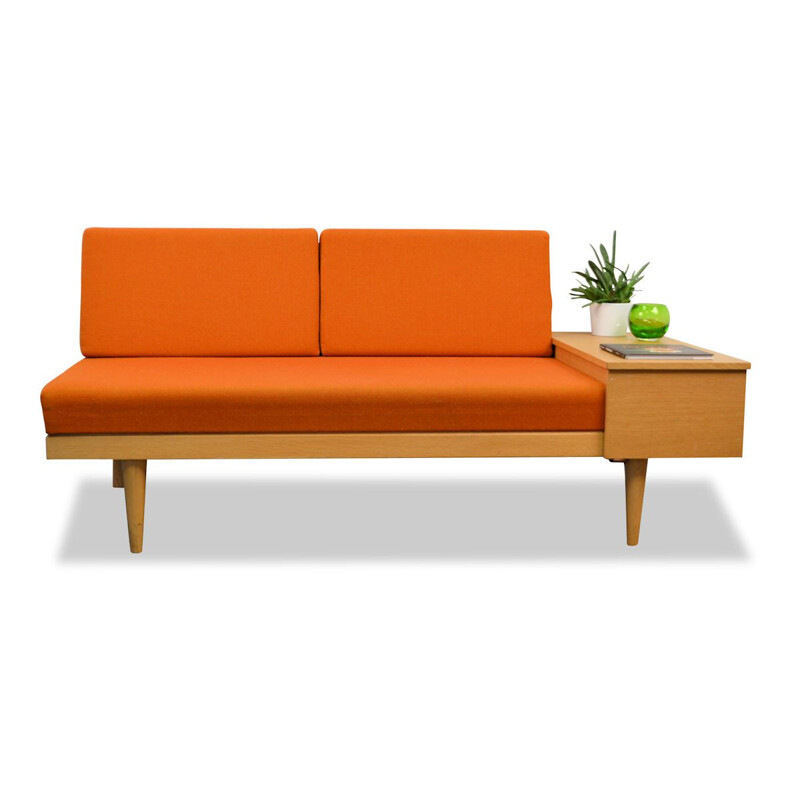 Vintage 2-seater oak sofa by Ilmar Relling for Ekornes Svane