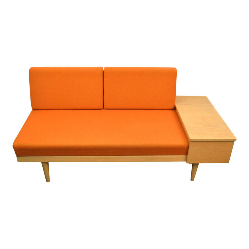 Vintage 2-seater oak sofa by Ilmar Relling for Ekornes Svane