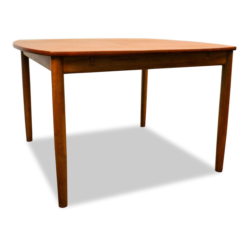 Vintage teak and oak dining table by Svend Aage Madsen for Naestved