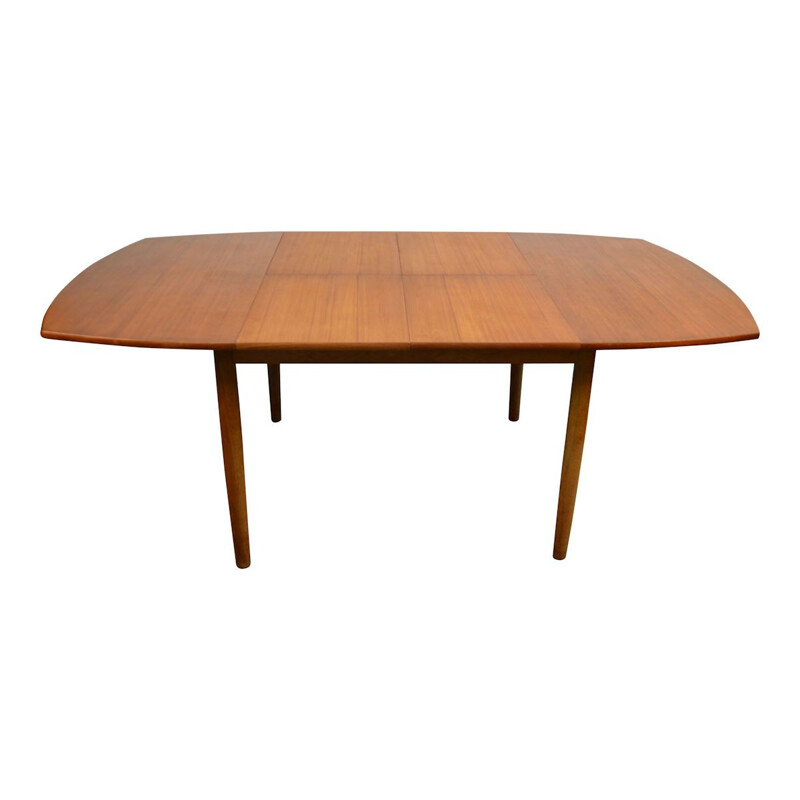 Vintage teak and oak dining table by Svend Aage Madsen for Naestved