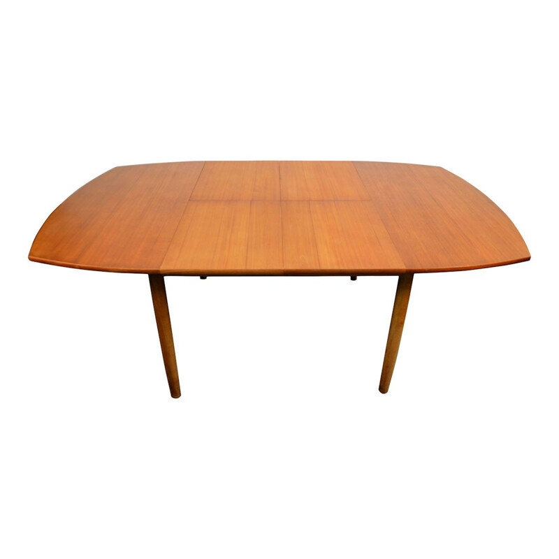 Vintage teak and oak dining table by Svend Aage Madsen for Naestved