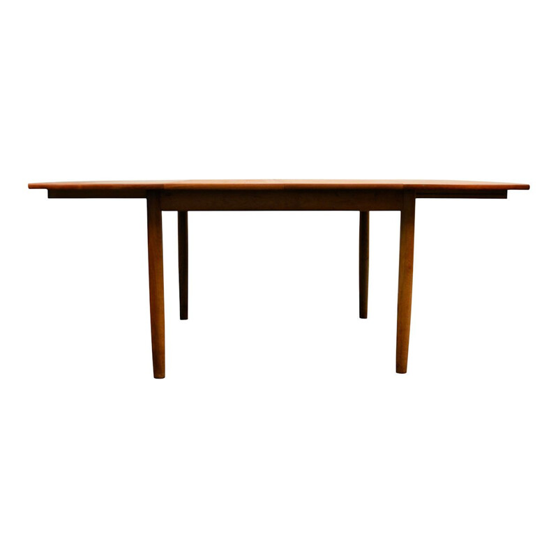 Vintage teak and oak dining table by Svend Aage Madsen for Naestved