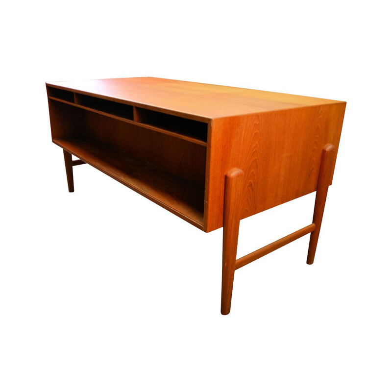 Vintage teak desk by Christian Møller, 1960s