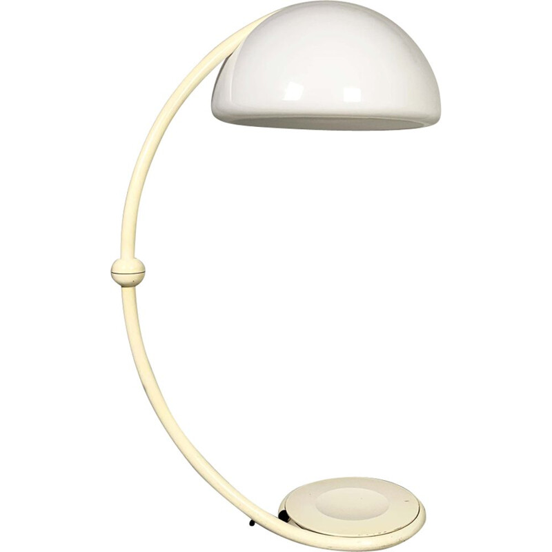 Vintage White Serpente Floor Lamp by Elio Martinelli for Martinelli Luce, 1970