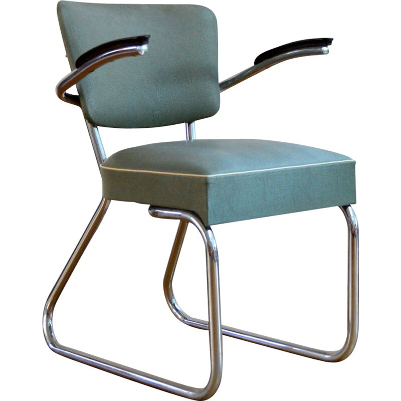 Vintage Office Armchair by Gispen, 1950s
