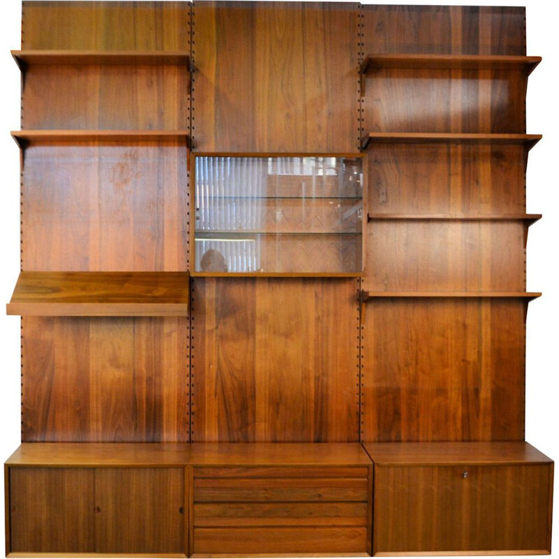 Vintage teak modular wall-unit by Poul Cadovius for Cado