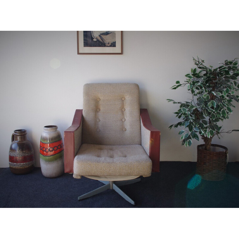 Vintage Swivel armchair 1970s.