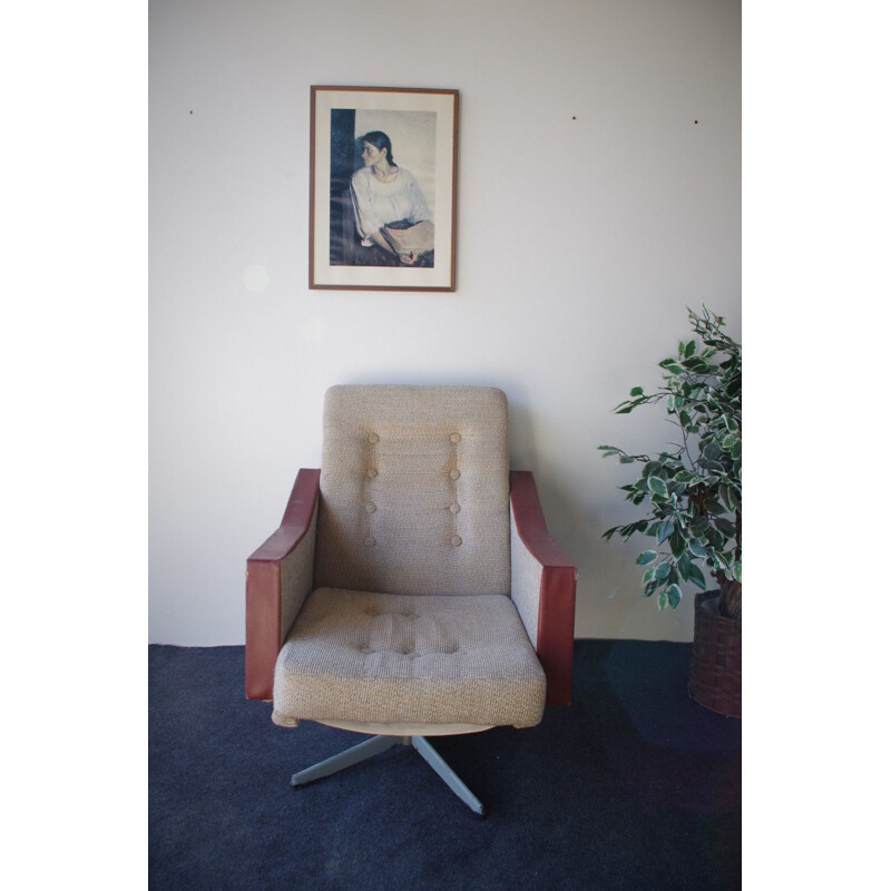 Vintage Swivel armchair 1970s.
