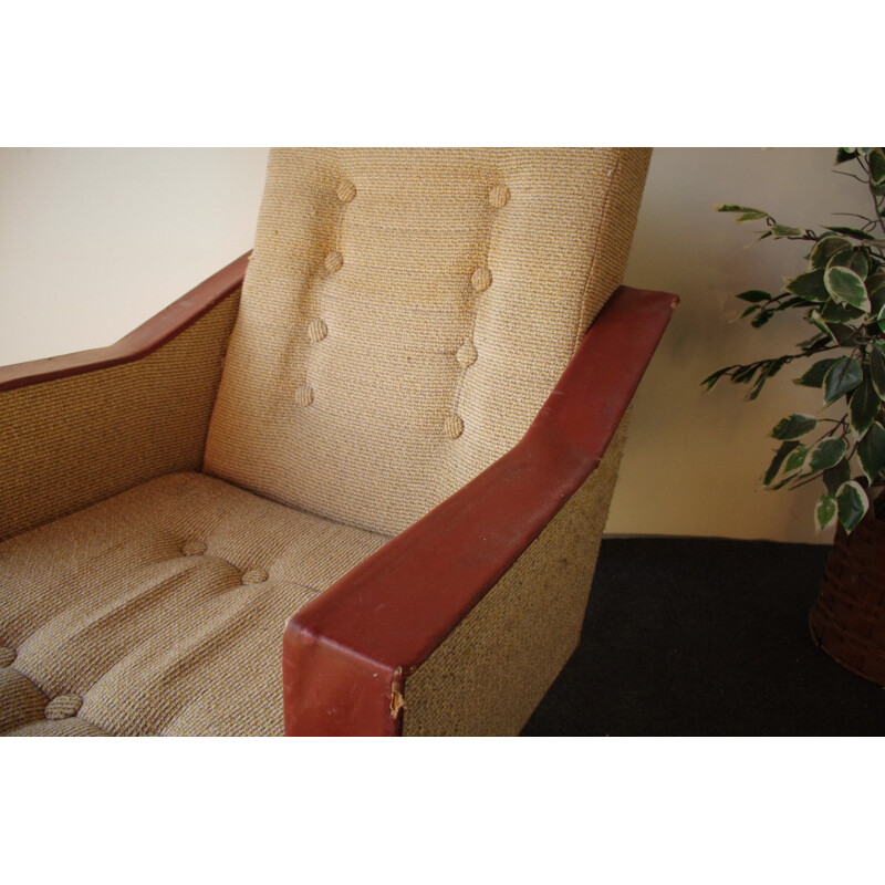 Draaibare fauteuil vintage 1970