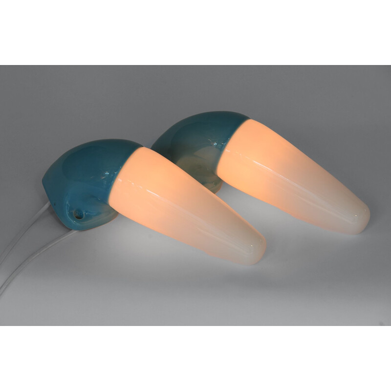 Vintage Pair of wall lights sconces by Sigvard Bernadotte for IFÖ. Sweden 1960s