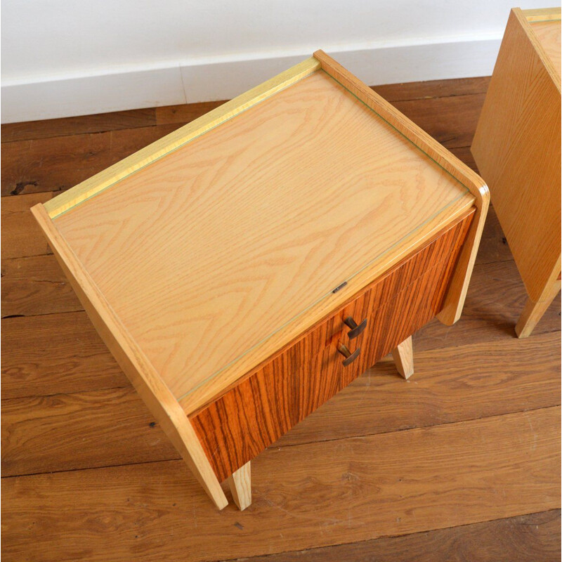 Pair of  vintage bedside tables 1960s