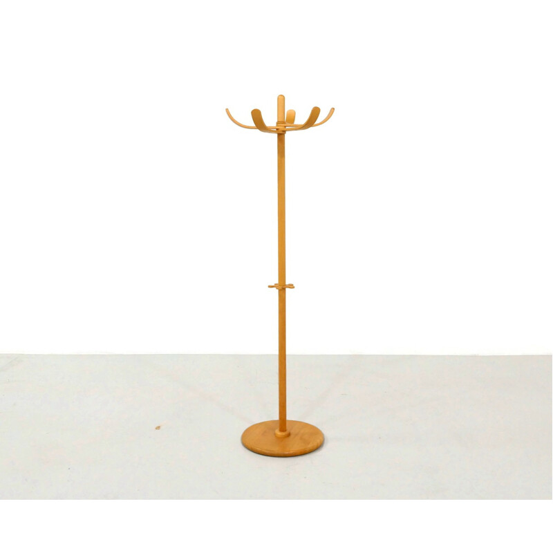 Vintage beechwood coat rack by Aksel Kjersgaard for Odder Møbler, 1970