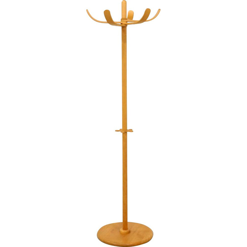 Vintage beechwood coat rack by Aksel Kjersgaard for Odder Møbler, 1970