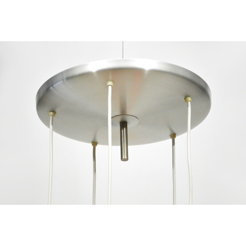 Vintage 5 Light Pendant Chandelier From Stilux Milano, 1960s