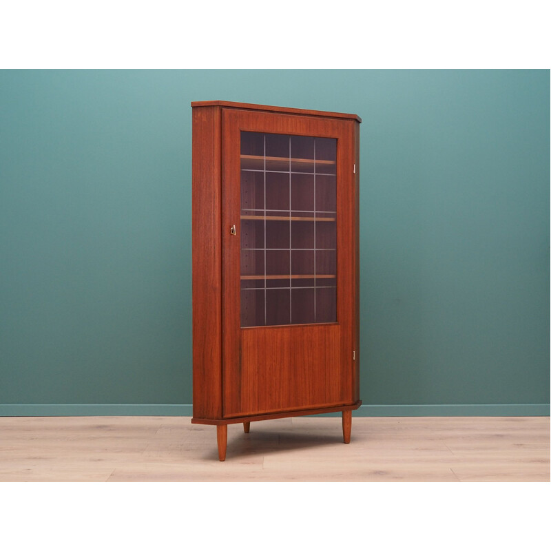 Teak danish vintage corner cabinet