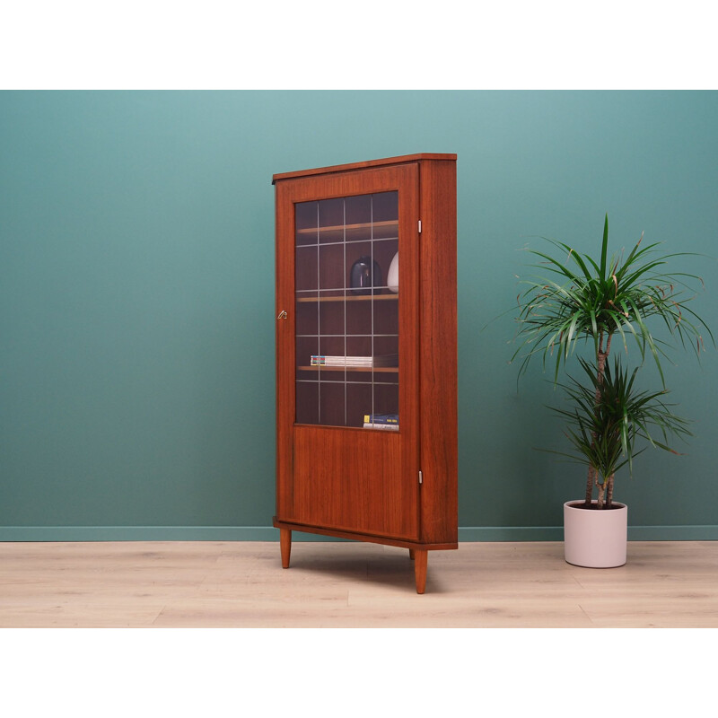 Teak danish vintage corner cabinet