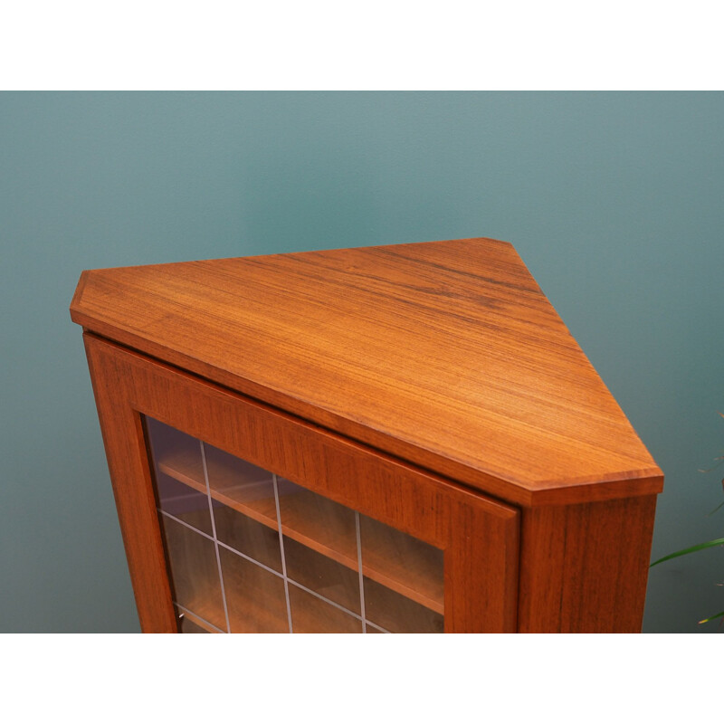 Teak danish vintage corner cabinet