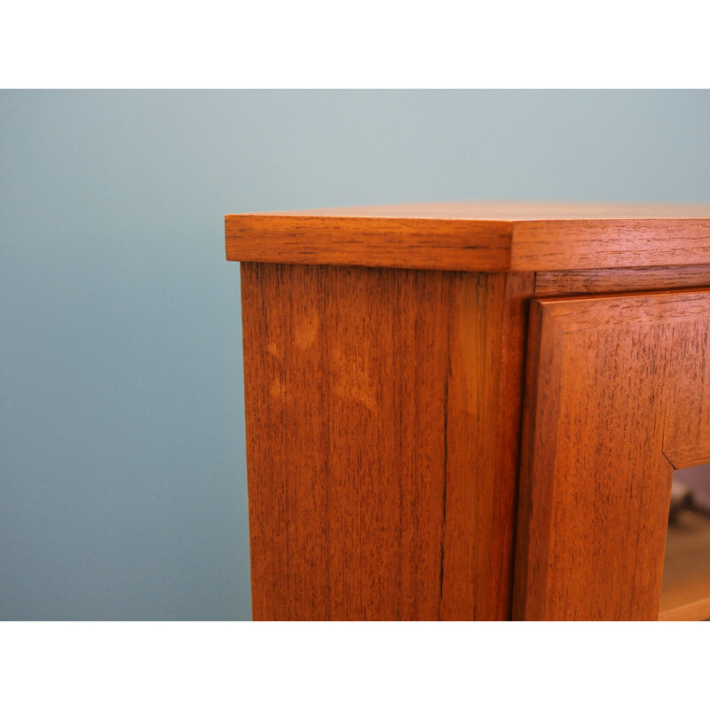 Teak danish vintage corner cabinet