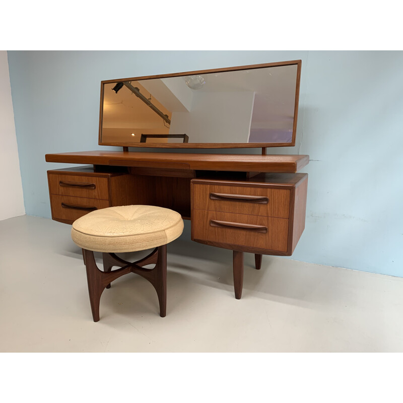 Vintage dressing table with stool by G-Plan, 1960s