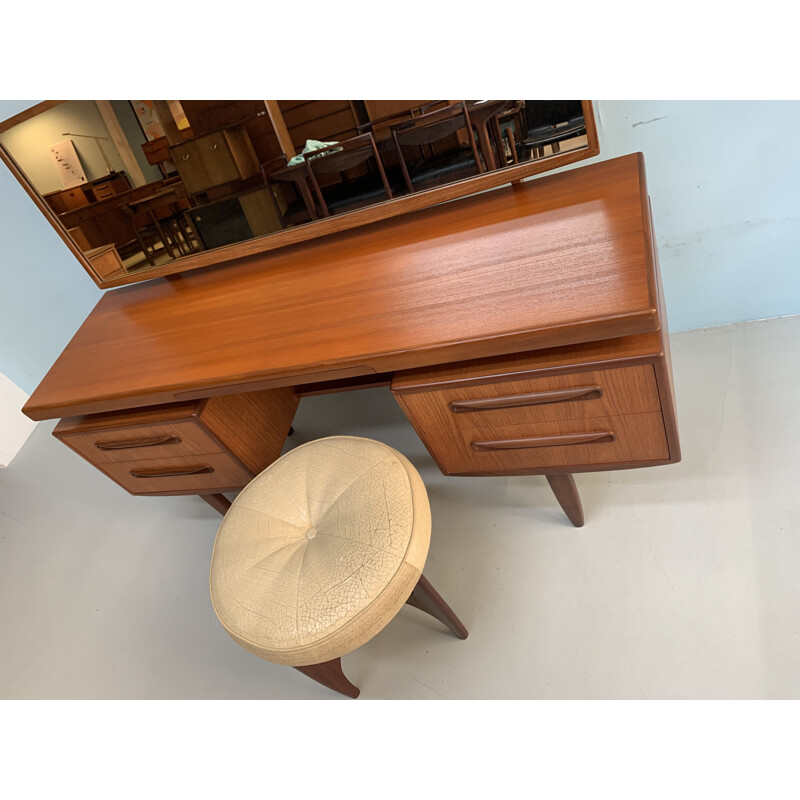 Vintage dressing table with stool by G-Plan, 1960s