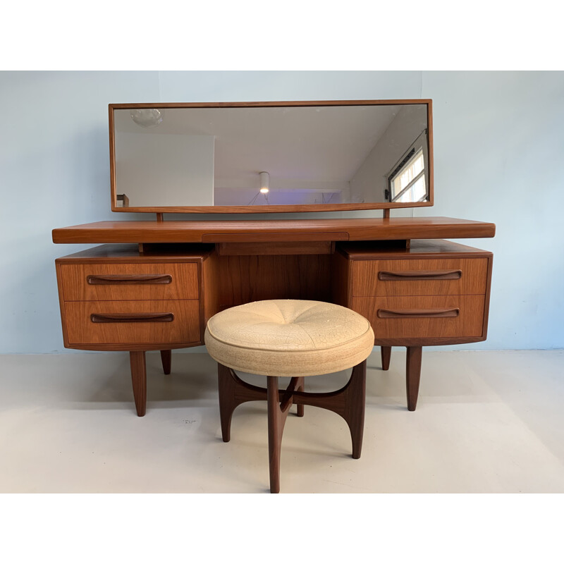 Vintage dressing table with stool by G-Plan, 1960s