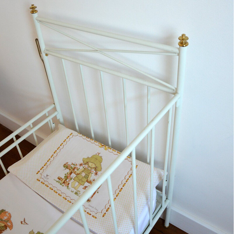 Vintage metal crib, 1970s