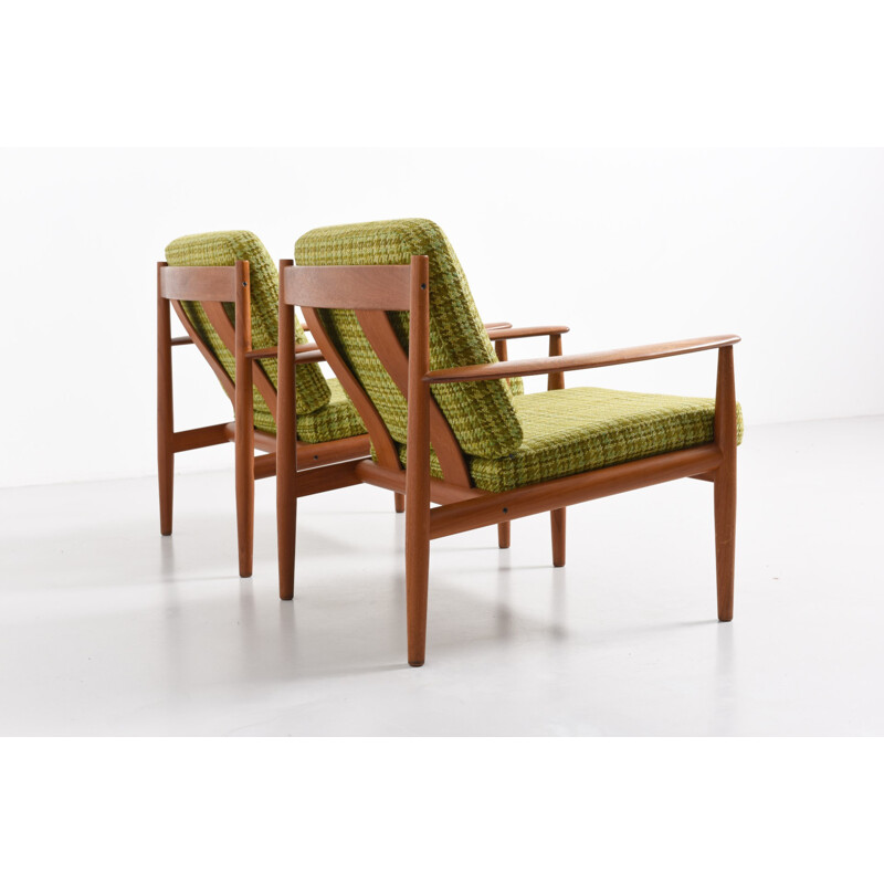 Paire of France and Son "118" easy chairs, Grete JALK - 1960s