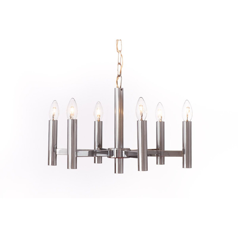 Candelabro de prata vintage, 1960