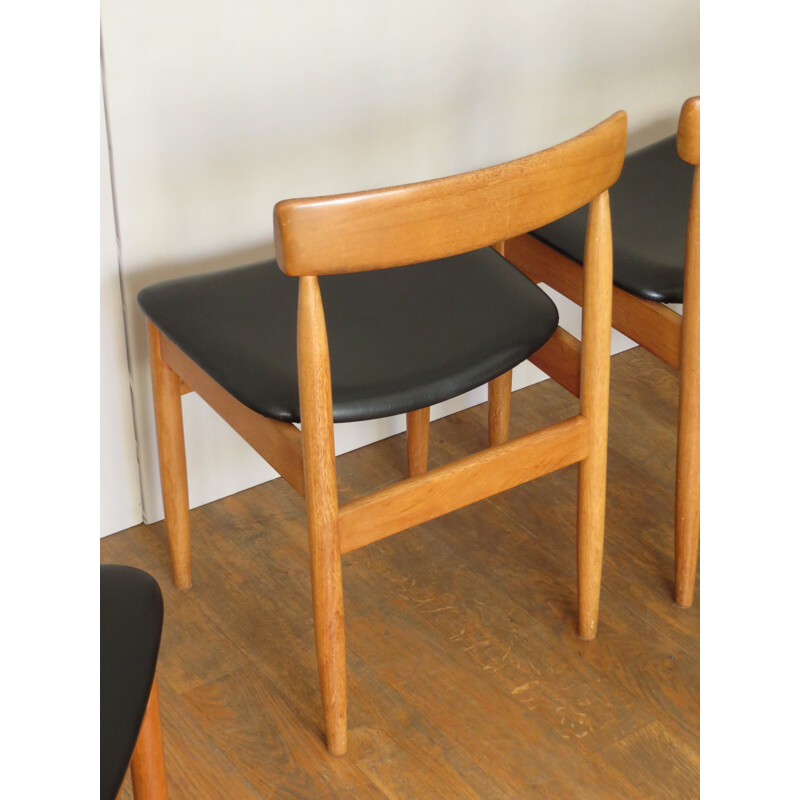 4 Scandinavian teak chair - 1960s