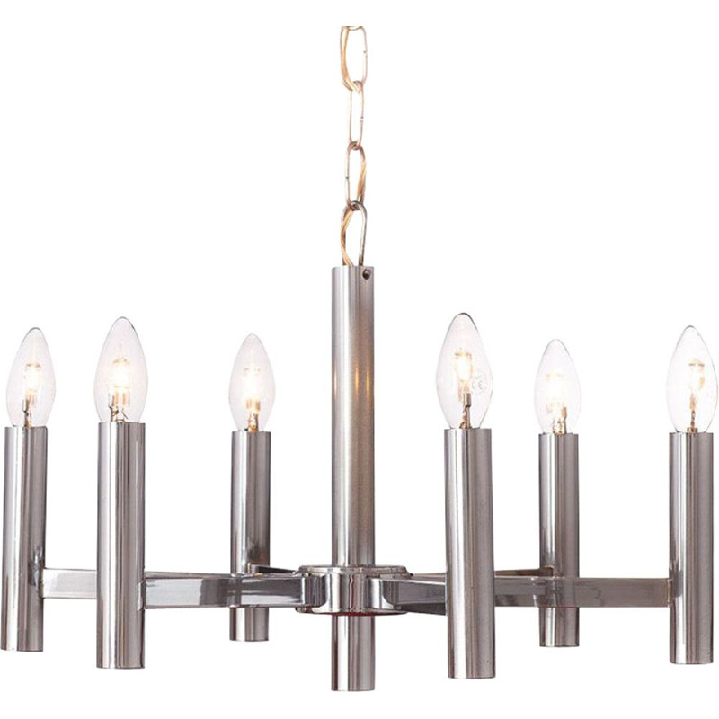 Candelabro de prata vintage, 1960