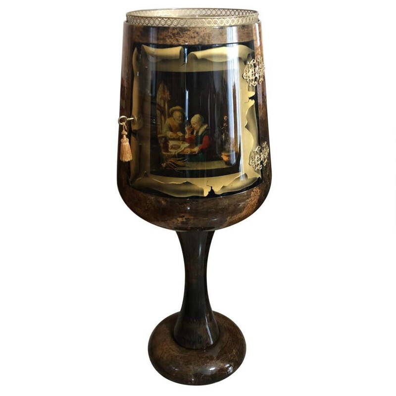 Vintage Goblet Shaped Bar Cabinet, 1960